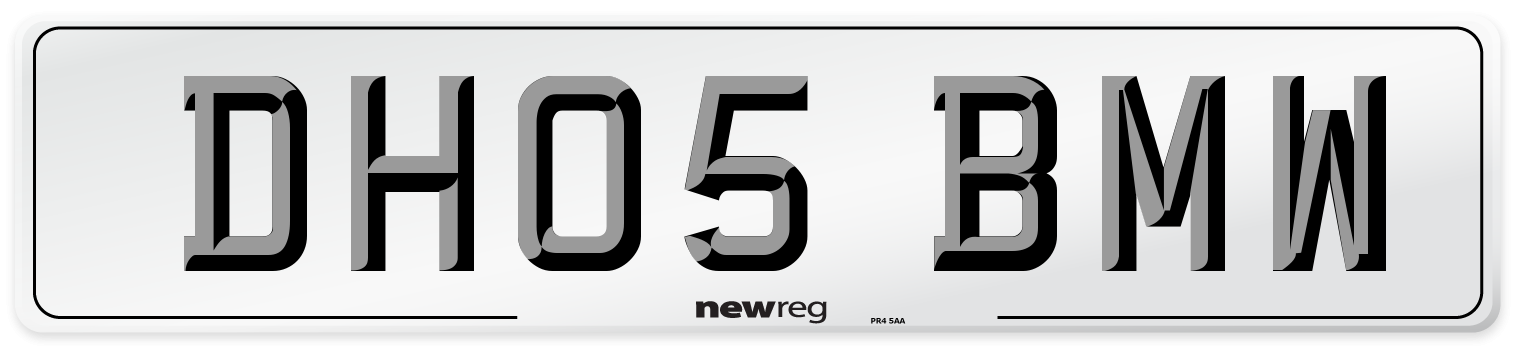 DH05 BMW Number Plate from New Reg